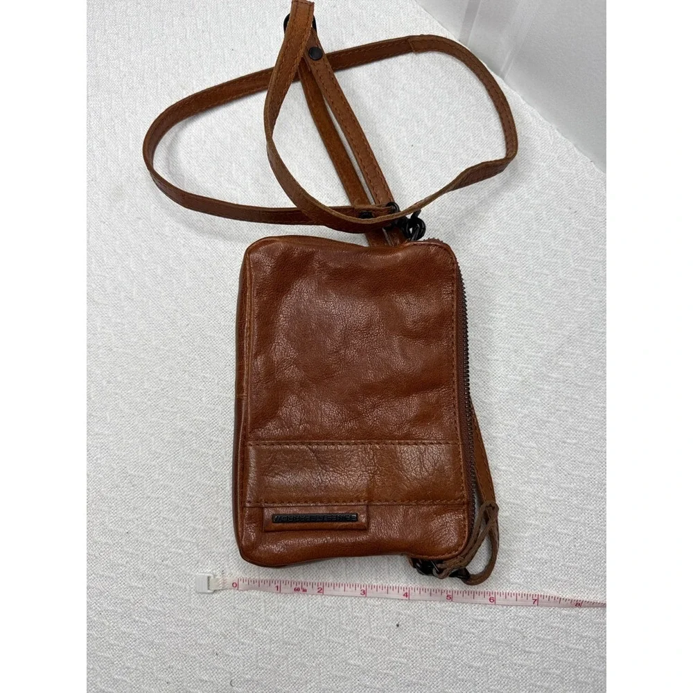 Brown Leather Crossbody Bag Small Purse‎ Pocketbook Lightweight Shoulder Bag